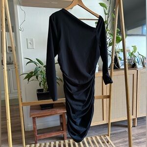 Asymmetrical Black Zara Dress - Size L